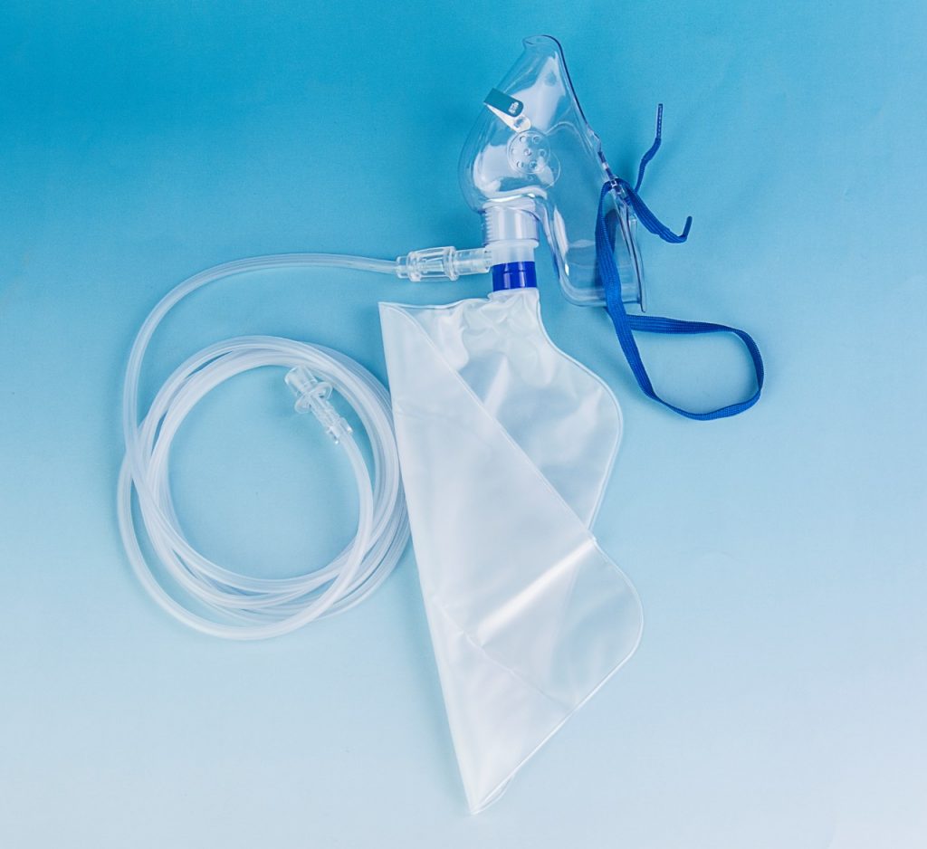 Medical Disposable NonRebreathing Oxygen Face Mask with Reservoir Bag