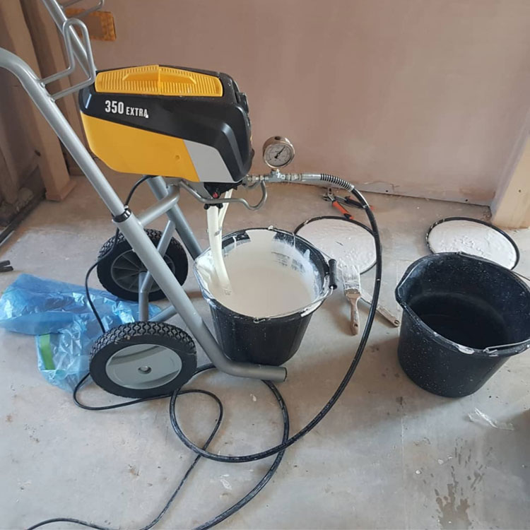 New Build Spraying B Marsh Decorators Ltd