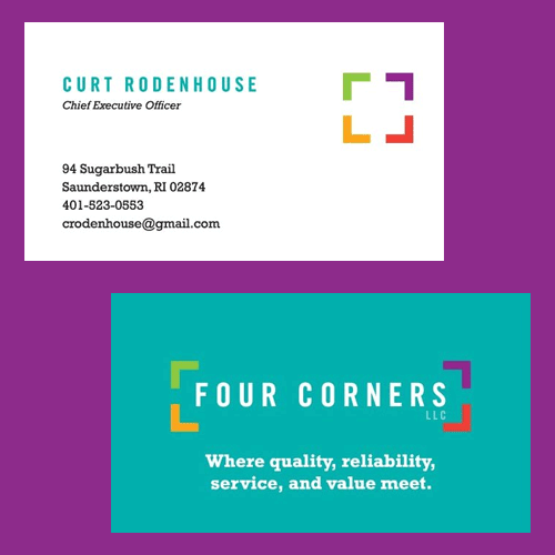 Four Corners Business Card BMD Design LLC York, PA