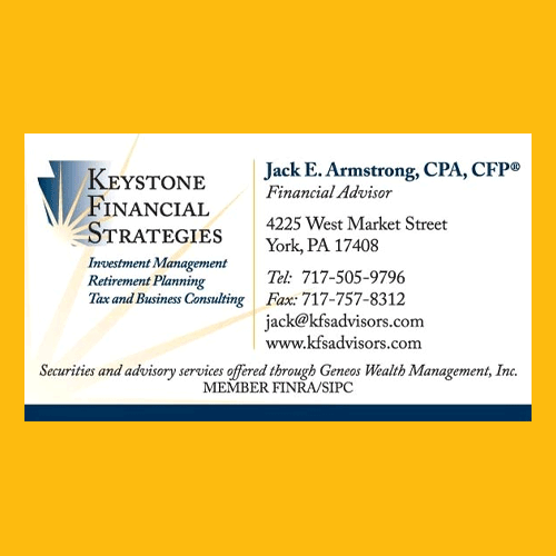 Keystone Financial Strategies Business Card BMD Design LLC York, PA