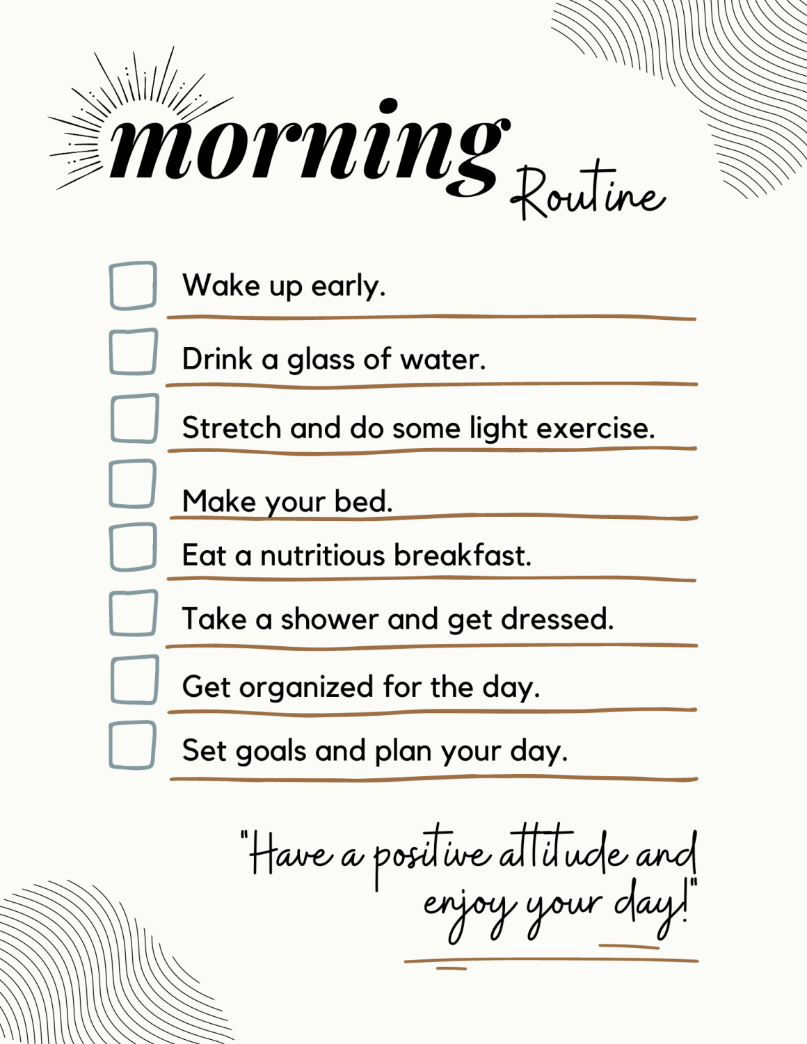 Quiz Healthy Morning Routine? The Gator