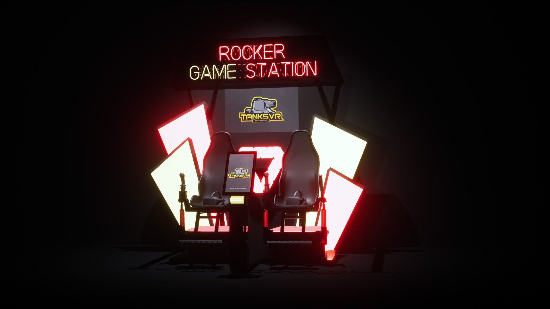 Rocker Game Station LBE VR Gaming with Motion Simulators