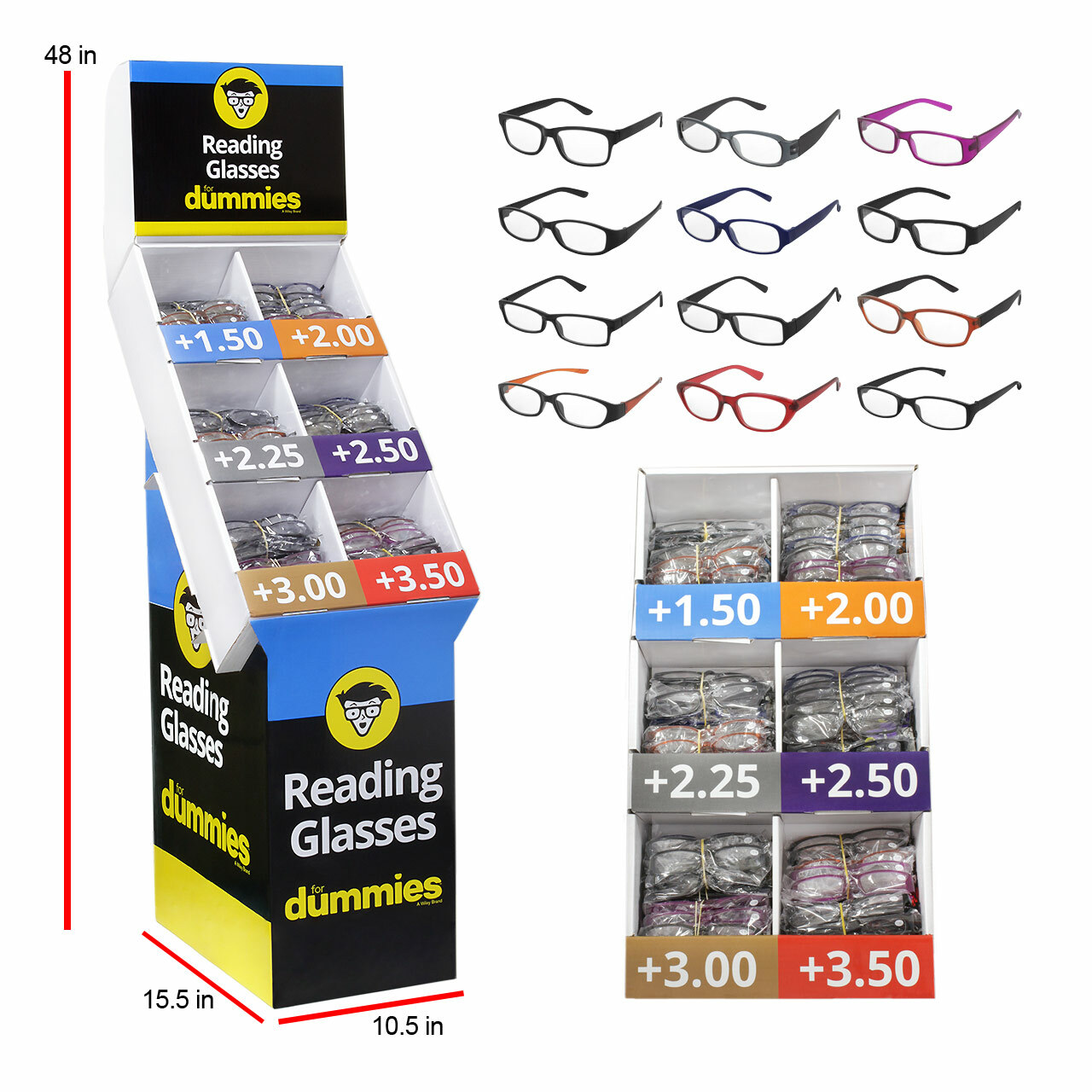 SGL 012 144 Ct. Reading Glasses Counter Display BMS Catalog