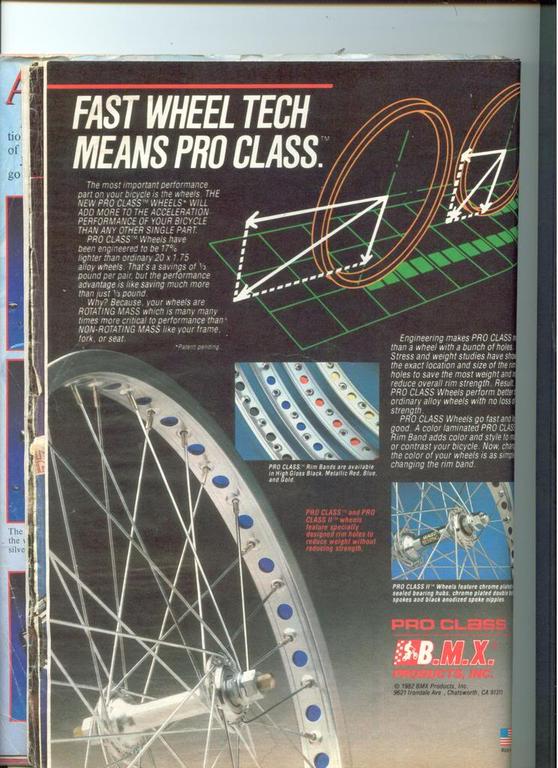 Reference / BMX Products Inc. Fast Well Tech Means Pro Class