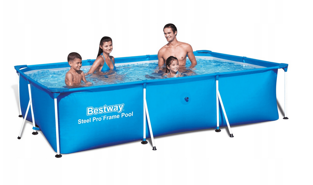 10in1 BESTWAY piscine 300 x201 Rectangulaire Jardin audessus du sol