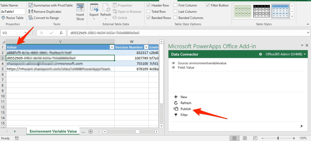 How to read Environment Variables in a PowerApp?