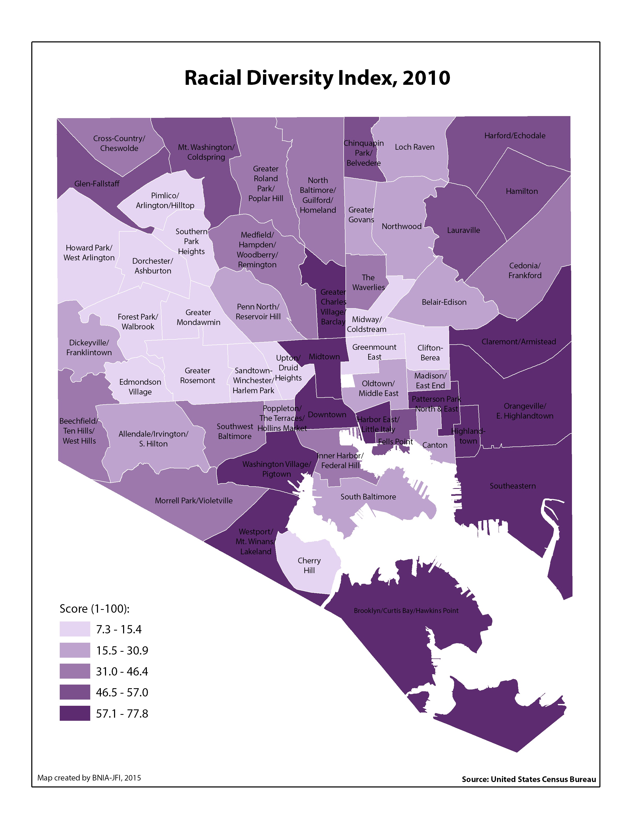 Gallery Vital Signs 13 Census Demographics Maps BNIA Baltimore