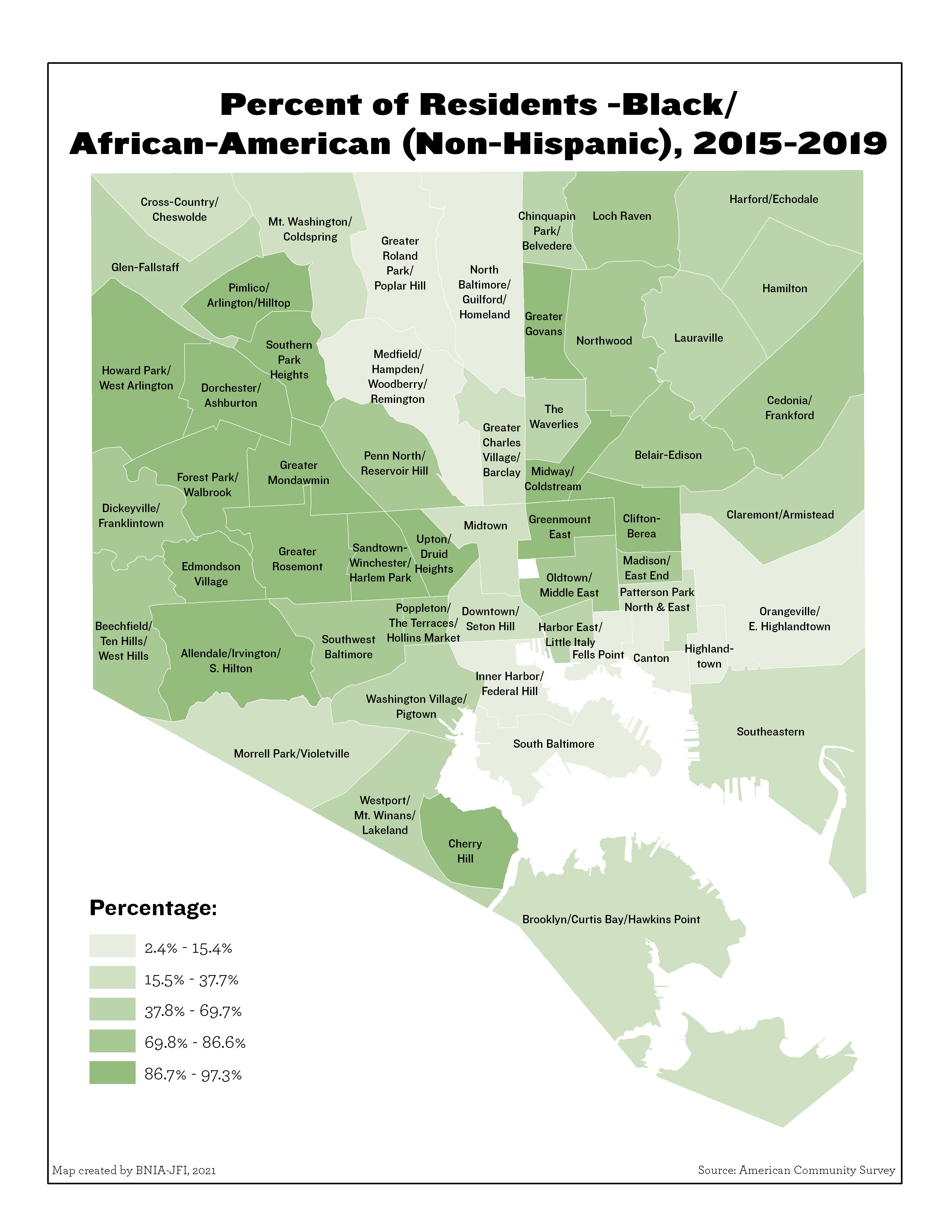 Gallery Vital Signs 19 Census Demographics Maps BNIA Baltimore