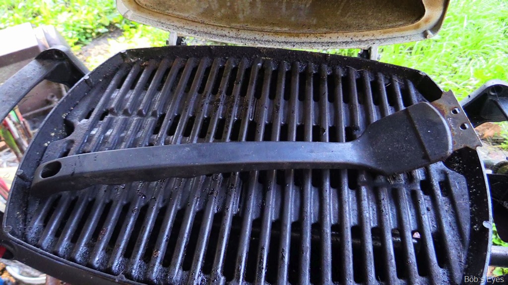 Wire BBQ Brush Warning Bob's Eyes