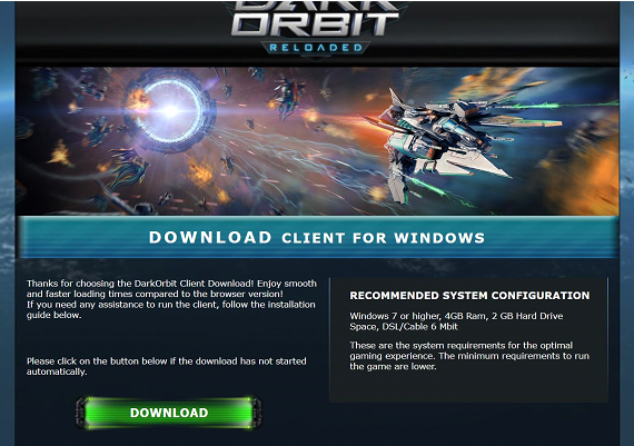 Early Access Beta Of Our Darkorbit Download Client | Darkorbit