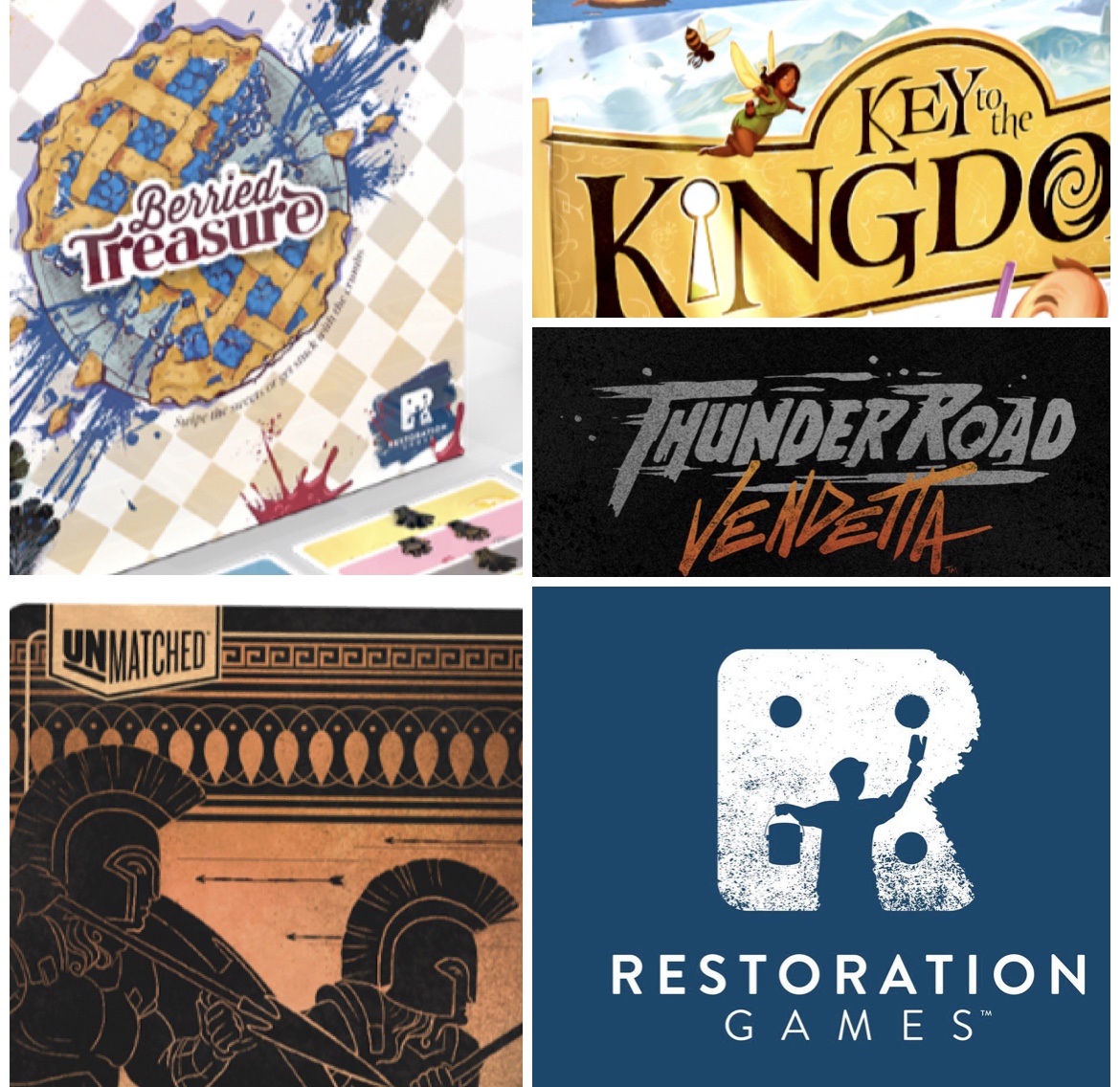 RESTORATION GAMES Announces 2021 Lineup Board Game Gumbo