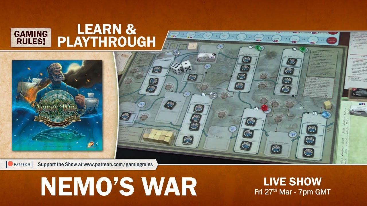 Nemo's War Live learn and playthrough with Paul Grogan from Gaming
