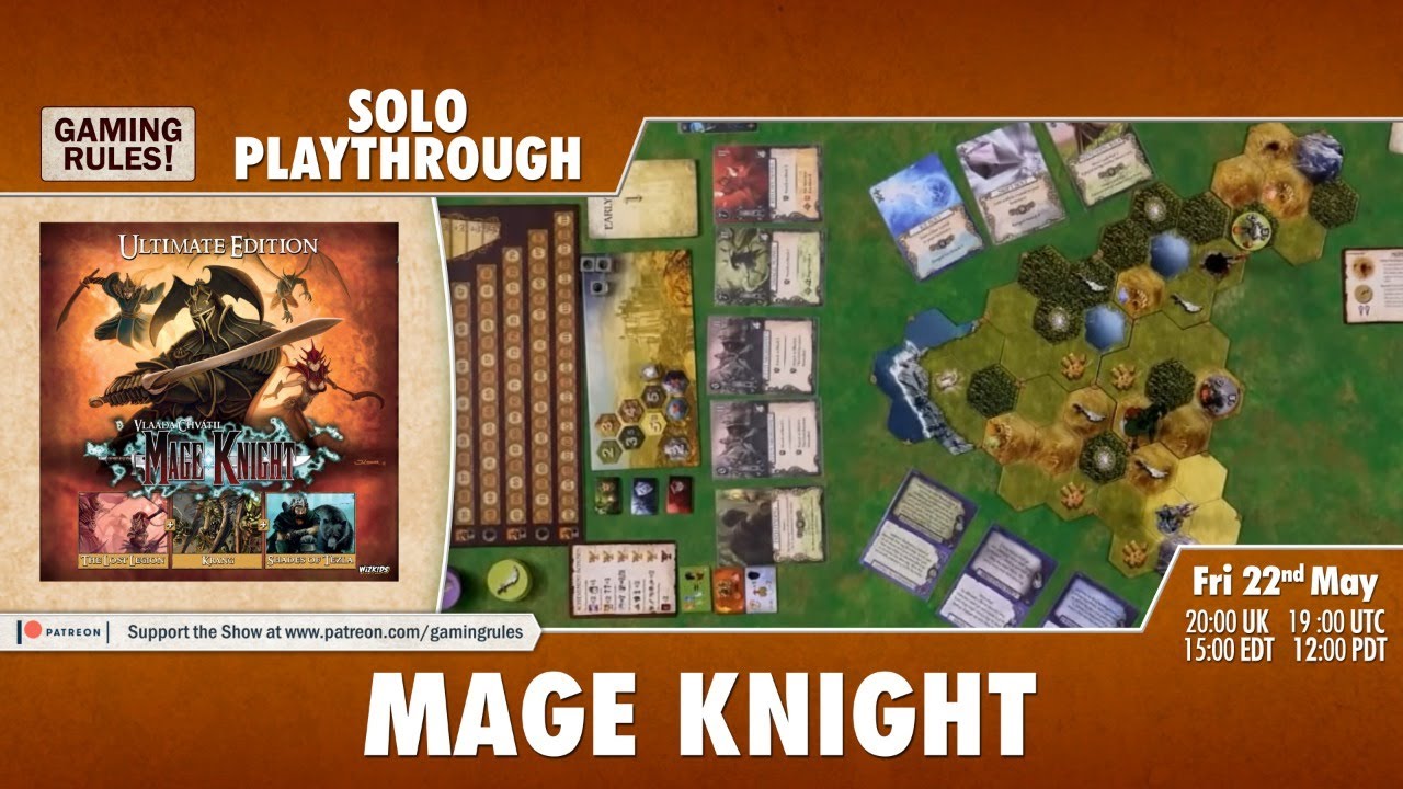 Mage Knight Solo Playthrough with Paul Grogan Boardgame Stories