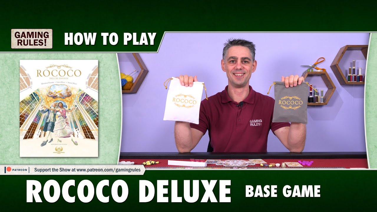 Rococo Deluxe How to Play Base game rules Boardgame Stories