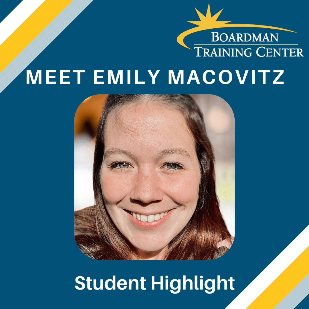 Boardman Training Emily Macovitz Student Highlight August 2024