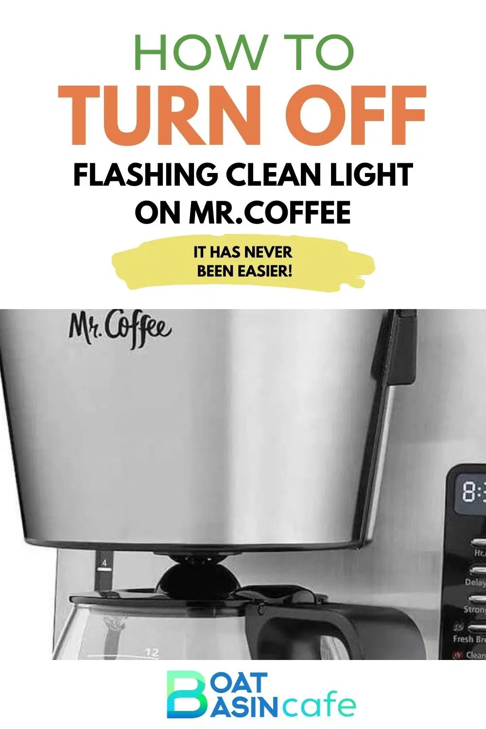How To Turn Off Flashing Clean Light On Mr Coffee • BoatBasinCafe