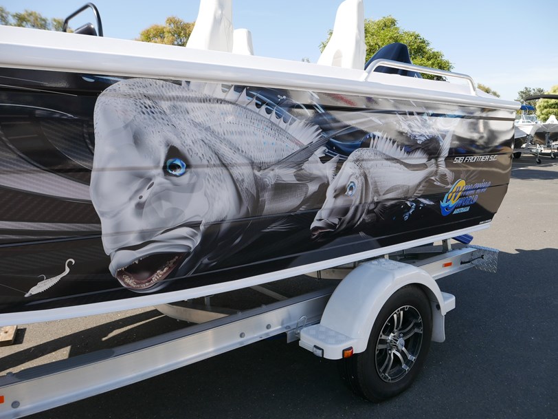 Fishing Boat Sticker Decal Marine Set of 2 Boat Accessories & Gear