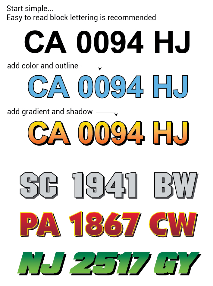 Boat Registration Numbers, Lettering and Vinyl Graphics