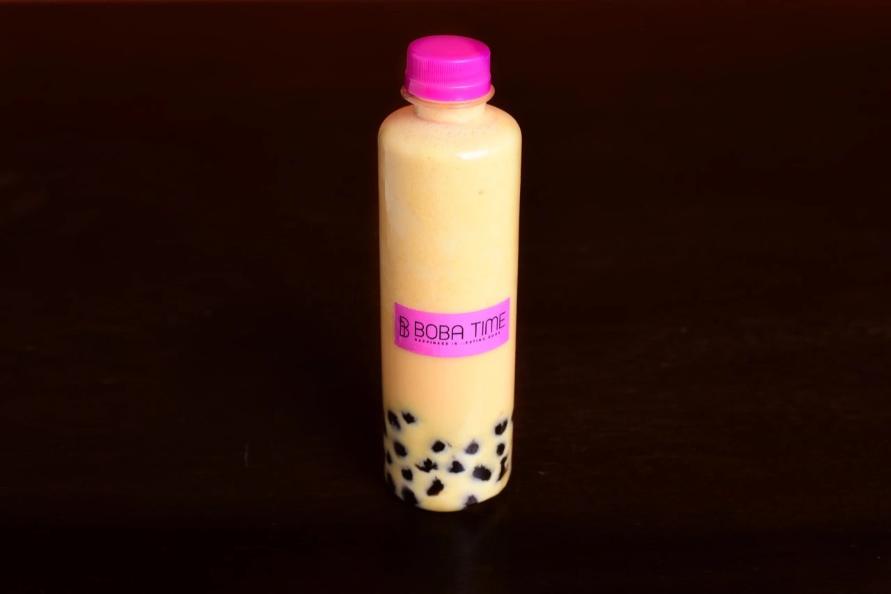Mango Milkshake with Boba with Super Chewy Tapioca Pearls 400 ml Boba Time