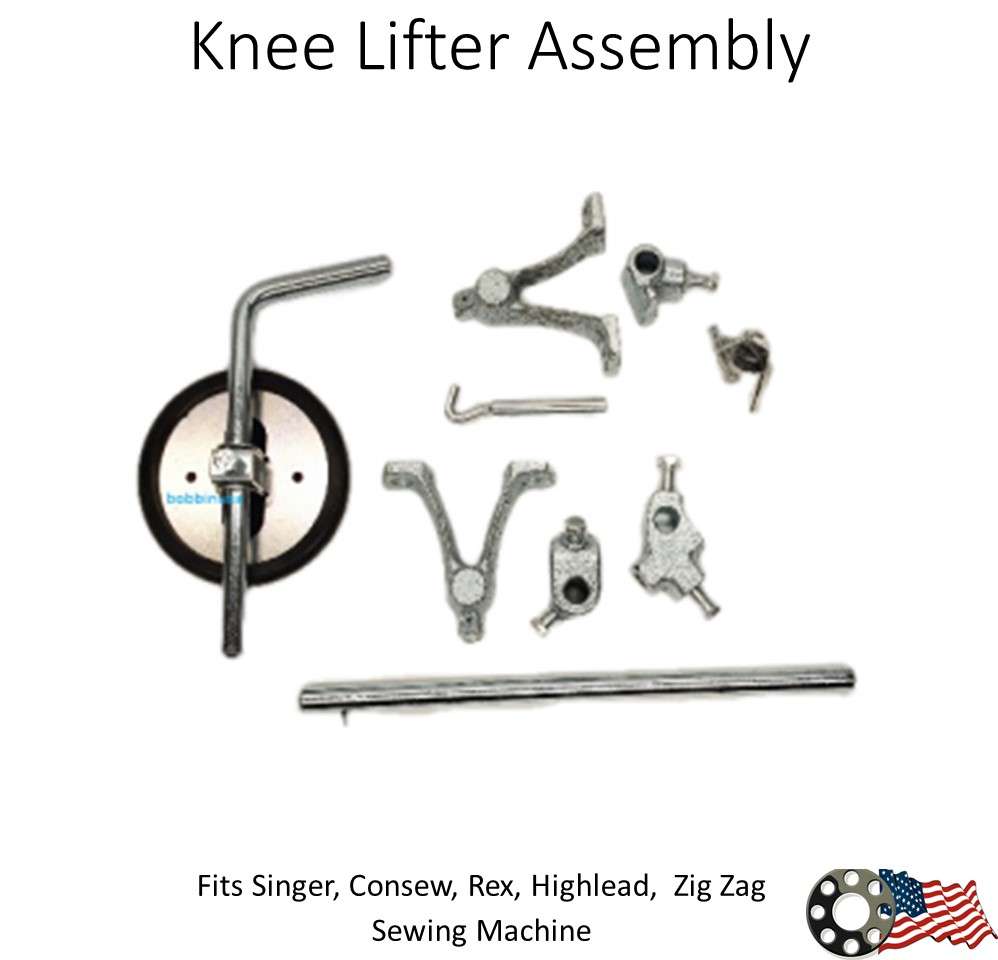 New Knee Lifter Complete Silver Singer Highlead Rex Machine
