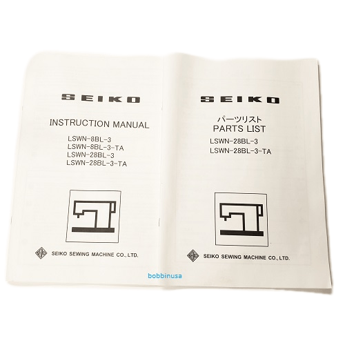 Seiko Sewing Machine Parts Instruction Manual Parts Book Bobbin USA