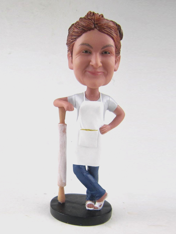 Lady baker bobblehead Custom Bobbleheads & Group Orders BobbleWorld.ca