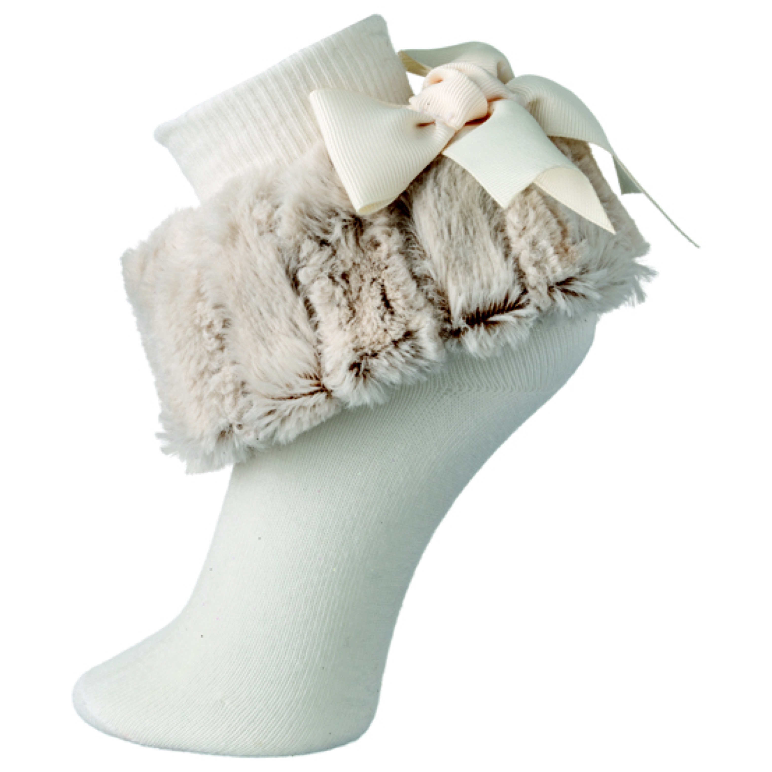 Fur Cuff All Ruffled Up Socks Bobbyann