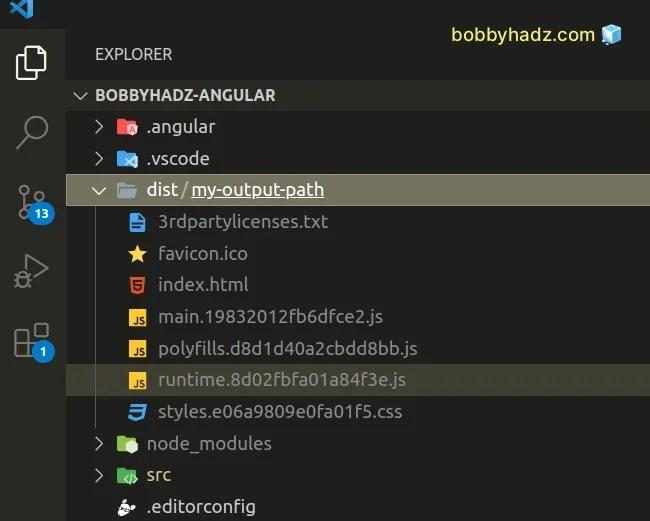 How to change the dist folder path in Angular bobbyhadz