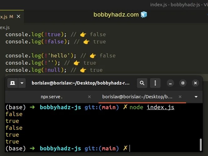 Check if Array Doesn't contain a Value in JavaScript bobbyhadz