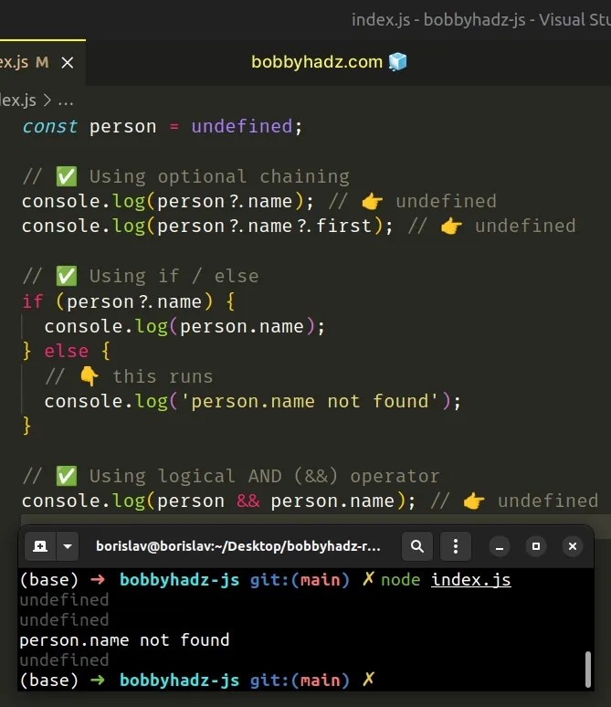 [Solved] Cannot read Properties of Undefined in JavaScript bobbyhadz