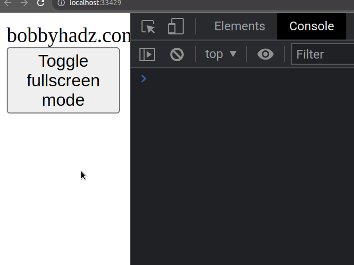 Detect if the Browser is in fullscreen mode in JavaScript bobbyhadz