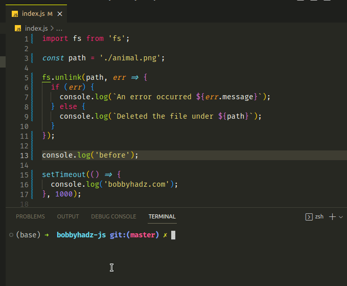 How to delete a File in Node.js and JavaScript bobbyhadz