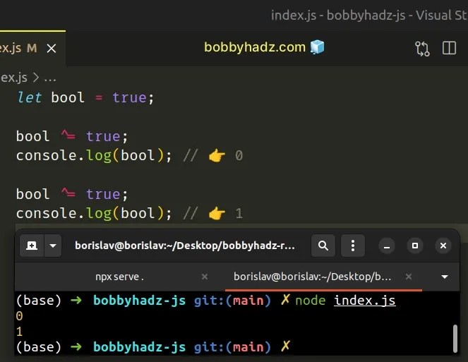 How to Toggle a Boolean in JavaScript bobbyhadz
