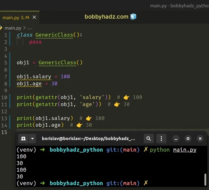 How to Add attributes to an Object in Python bobbyhadz