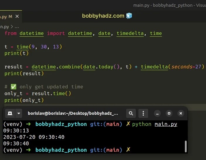 How to add Seconds to Datetime in Python bobbyhadz