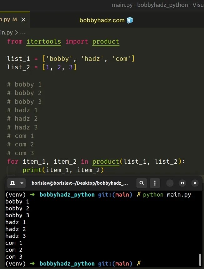 Using multiple variables in a For loop in Python bobbyhadz