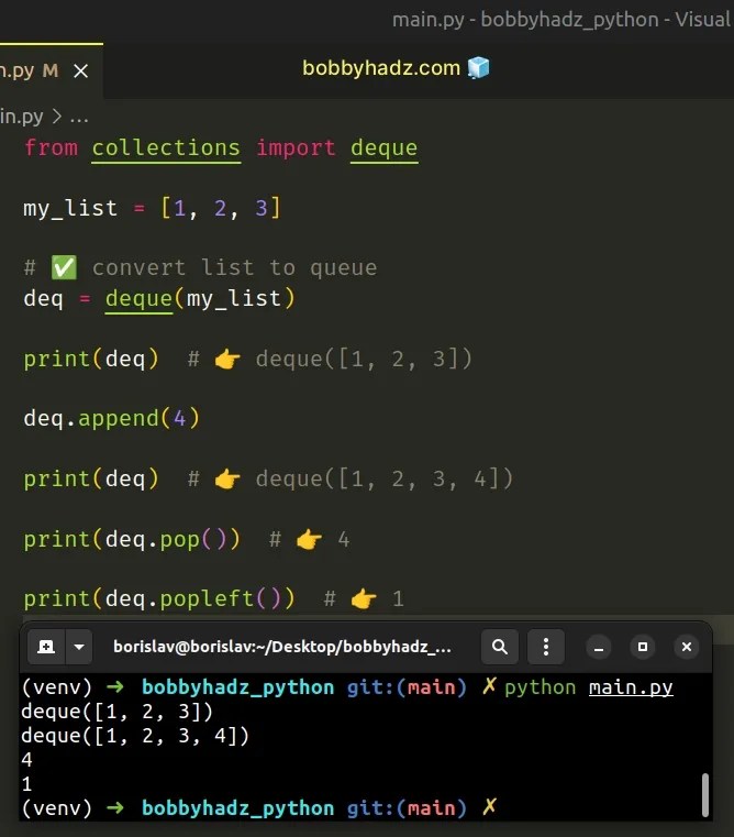 How to Get the length of a Queue in Python bobbyhadz