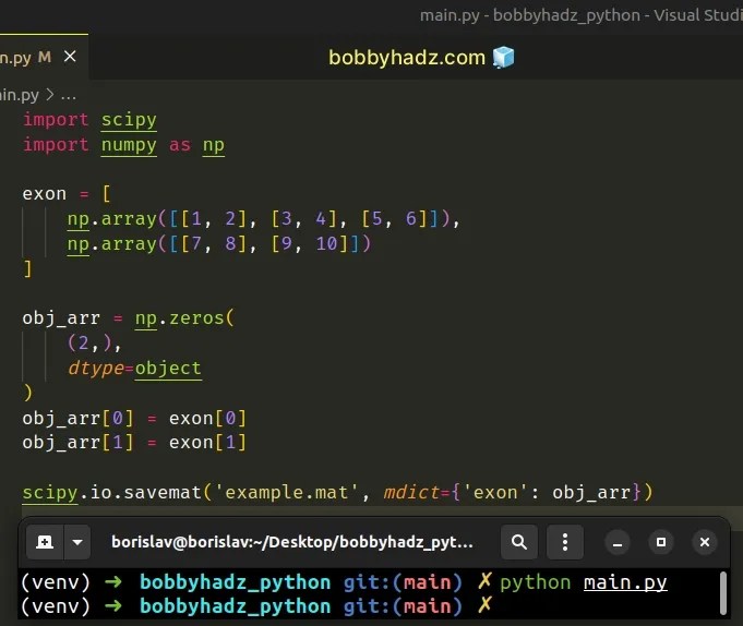 How to read a .mat (Matplotlib) file in Python bobbyhadz