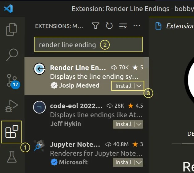 How to Show and Set Line endings in Visual Studio Code bobbyhadz