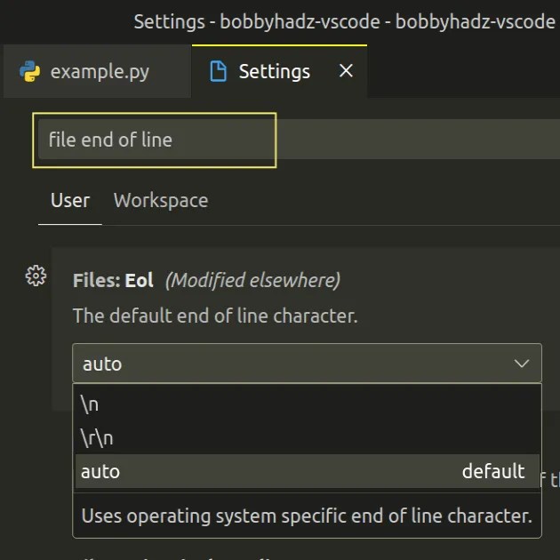 How to Show and Set Line endings in Visual Studio Code bobbyhadz