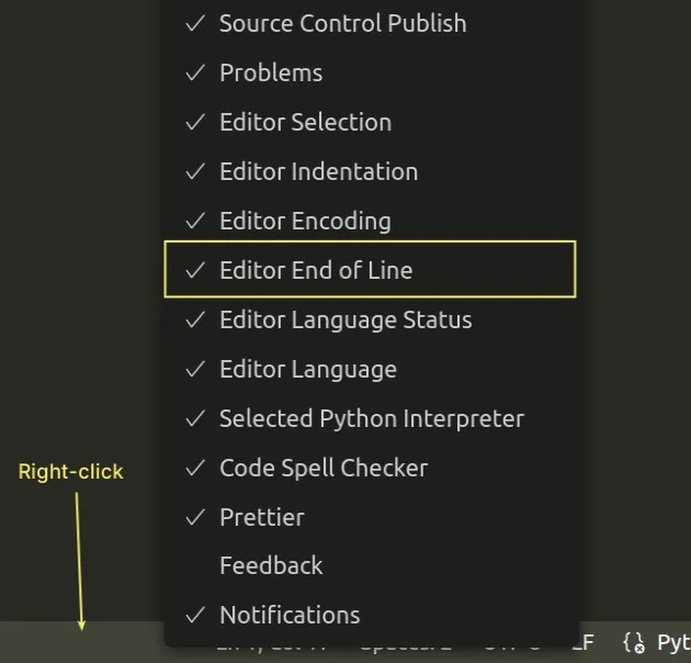 How to Show and Set Line endings in Visual Studio Code bobbyhadz