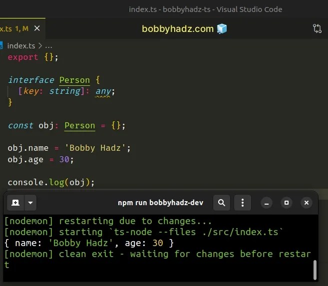 How to Add a property to an Object in TypeScript bobbyhadz