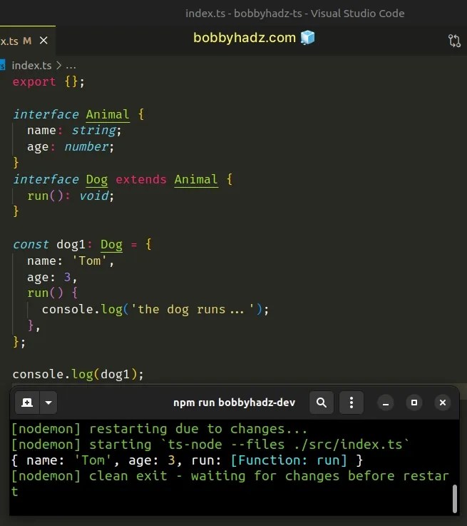 How to Extend one or Multiple Interfaces in TypeScript bobbyhadz