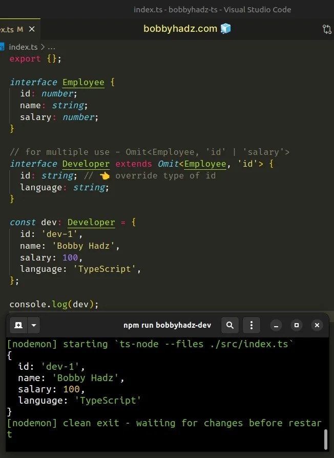 How to Extend one or Multiple Interfaces in TypeScript bobbyhadz