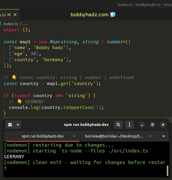 Defining and using a KeyValue pair in TypeScript bobbyhadz