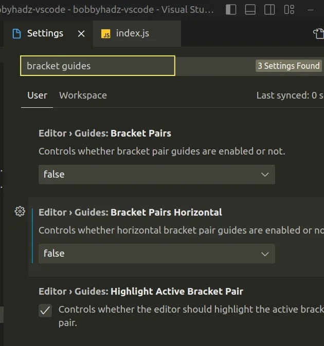 VS Code Disable colorized Brackets or change Bracket color bobbyhadz