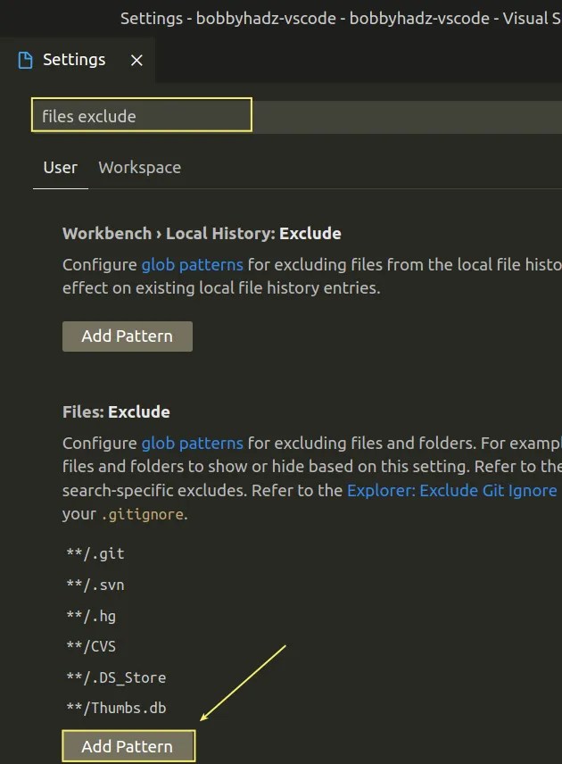 VS Code Hide specific Files/Folders from the Left Sidebar bobbyhadz