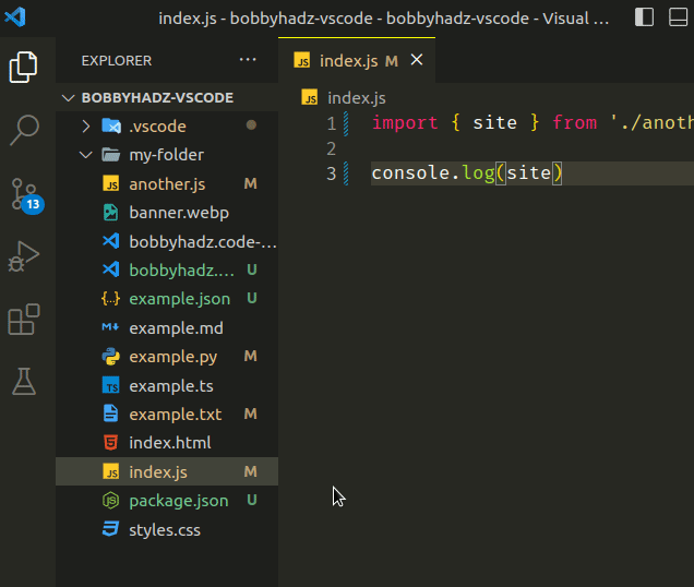 How to move a File to another Folder in VS Code bobbyhadz