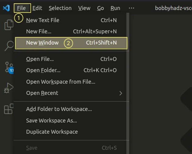 VS Code Remove Folder from Workspace open Multiple Folders bobbyhadz