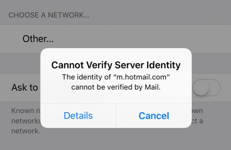 Cannot Verify Server Identity” in iPhone &amp; iOS : Proven Fixes